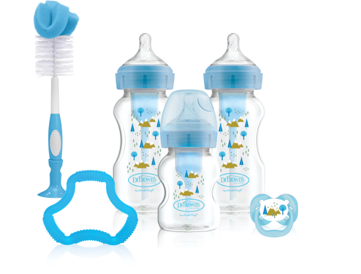 Dr Browns Wide Neck Blue Gift Set