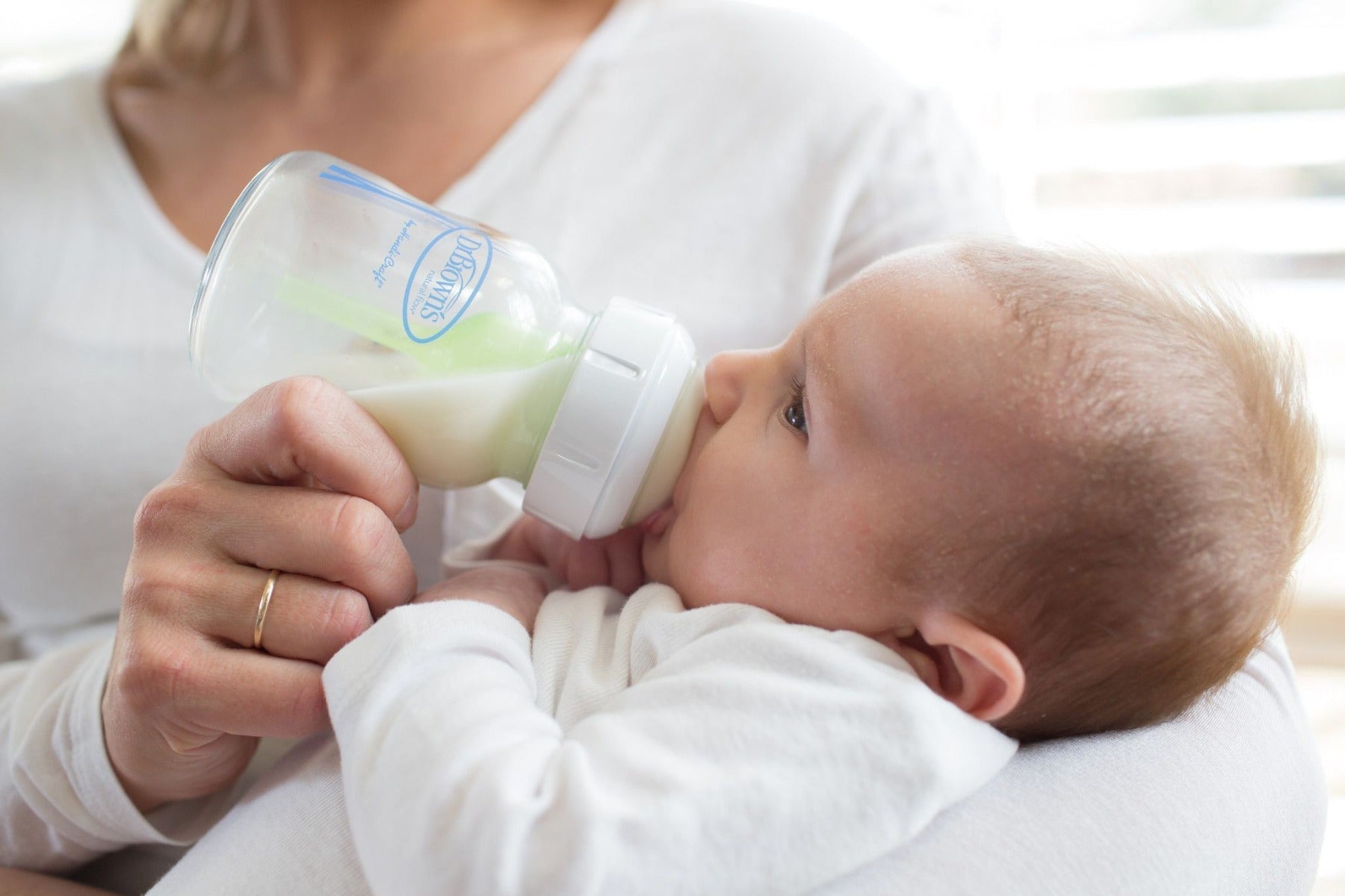 Dr Browns Natural Flow Anti Colic Wide-Neck Glass Baby Bottles 5 oz Pack of 2