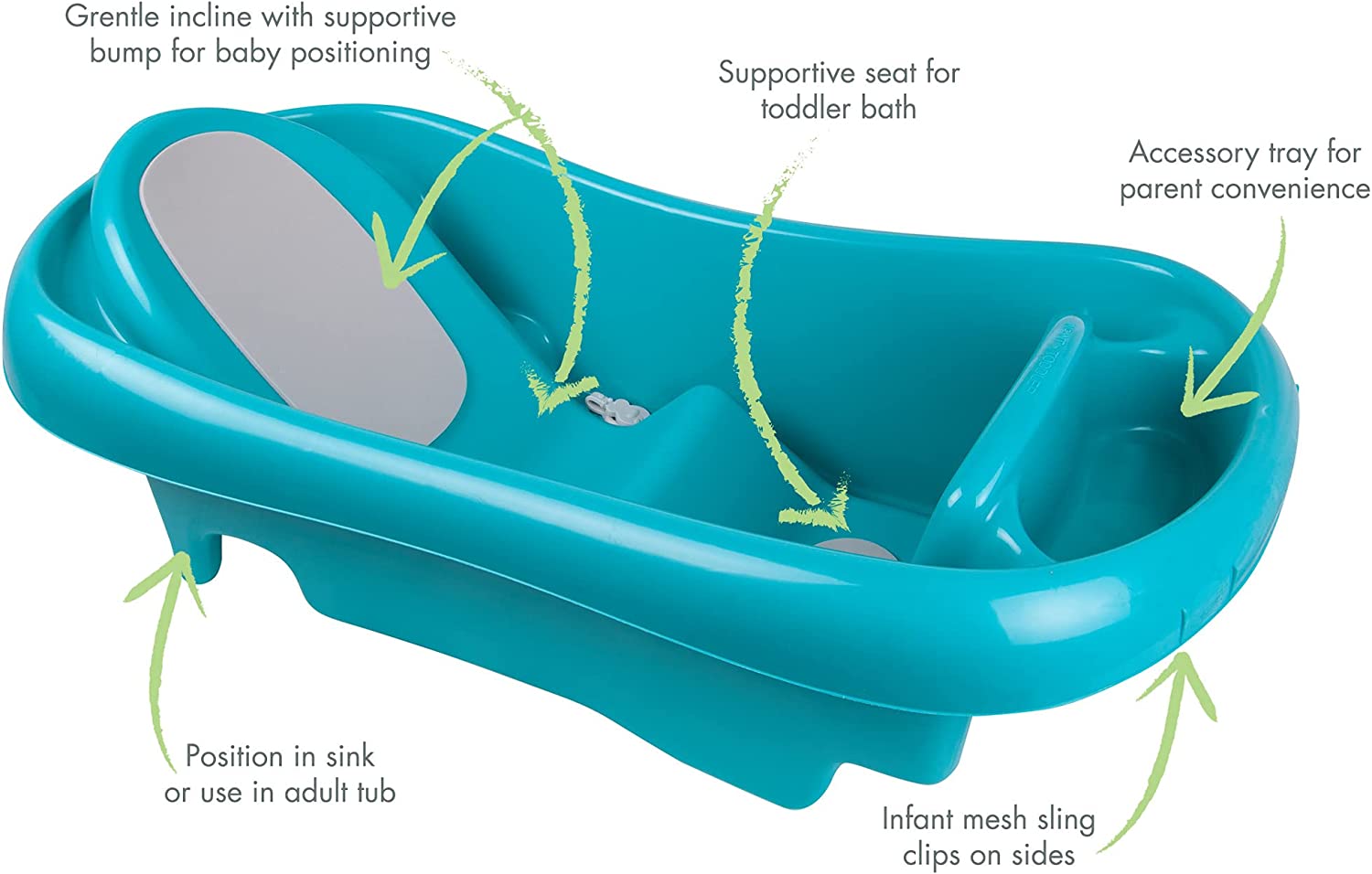 The First Years  Sure Comfort Tub Blue/Whale Sling