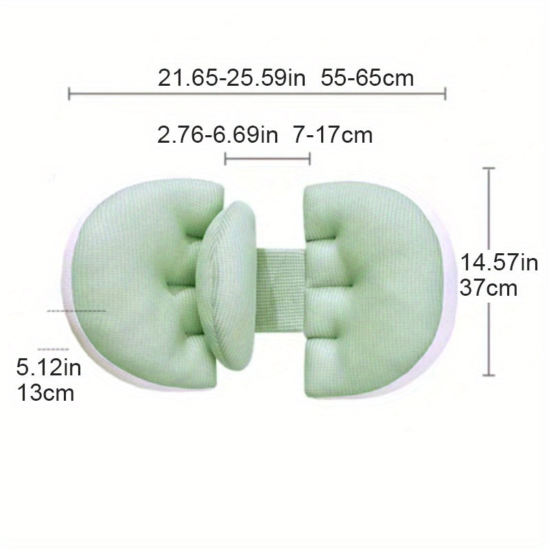 Adjustable Ergonomic Maternity Pillow for Side Sleeping Sky Blue