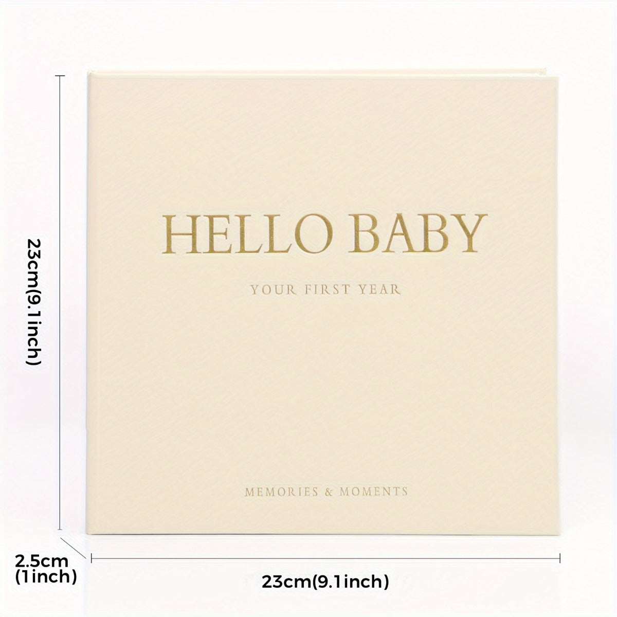 Baby Keepsake Journal with 12 Monthly Milestone Stickers