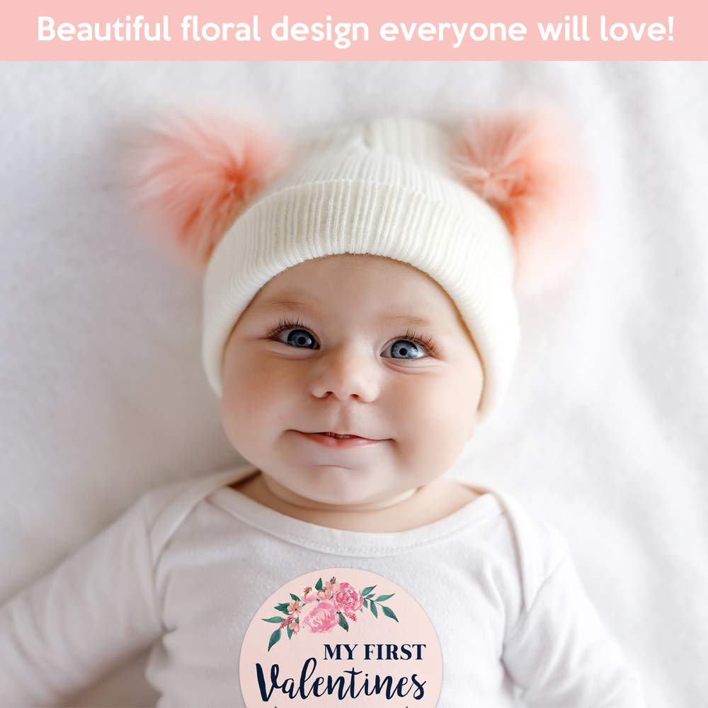 Monthly Milestone Stickers Floral Milestone Stickers 24pcs