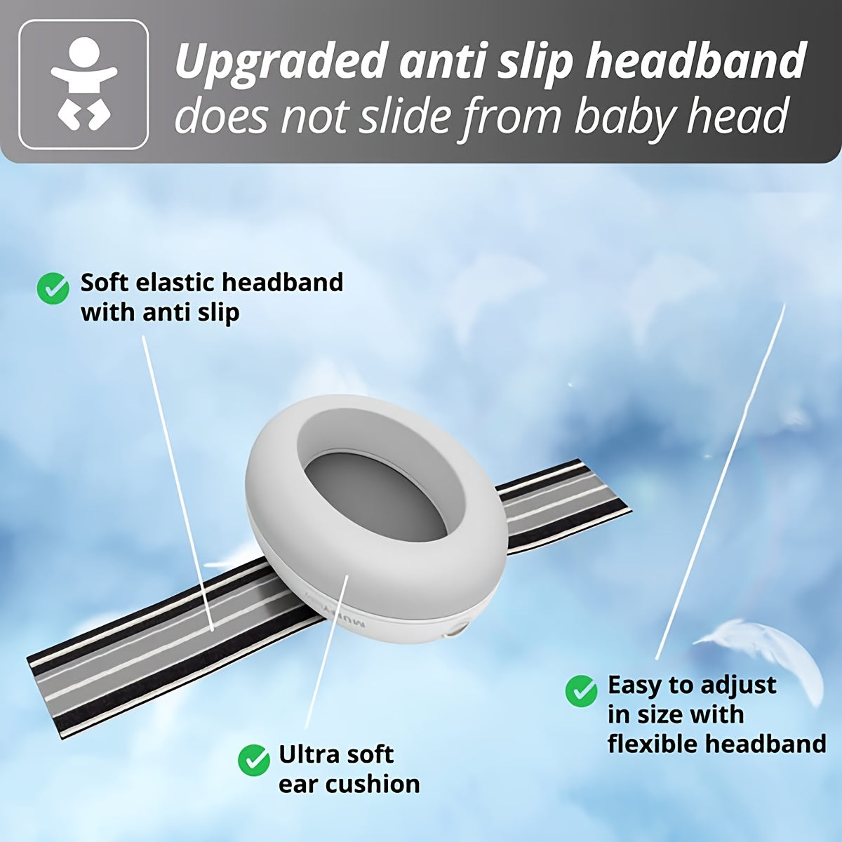 Baby Ear Protection Earmuffs for 0-3 Years